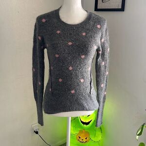 L.o.g.g by h&m size XS GRAY & pink soft sweater